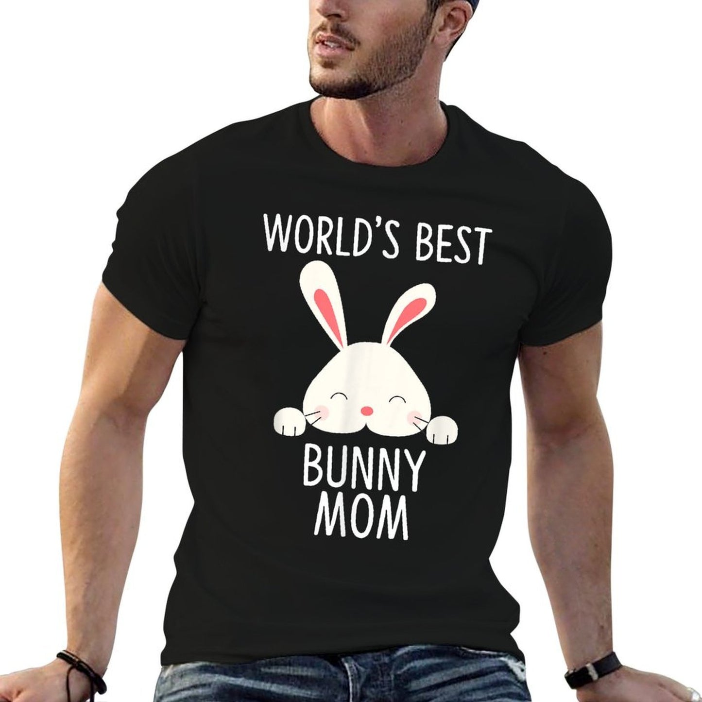 World’s Best Bunny Mom Cute Rabbit Lover for Women  Versatile T-Shirt