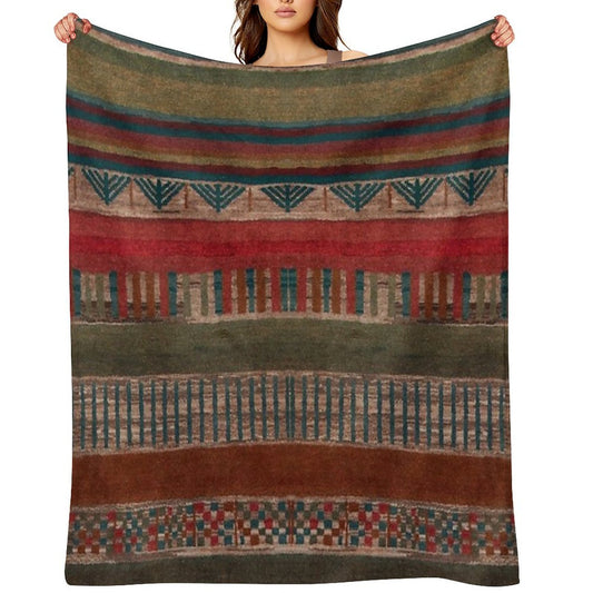 Bohemian Pattern Easy Care Throw Blanket
