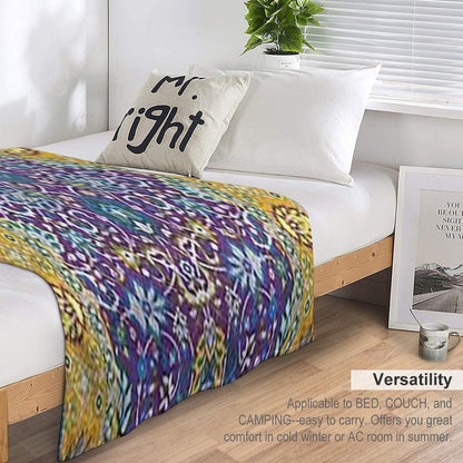 Oriental Rug Multi-functional Throw Blanket