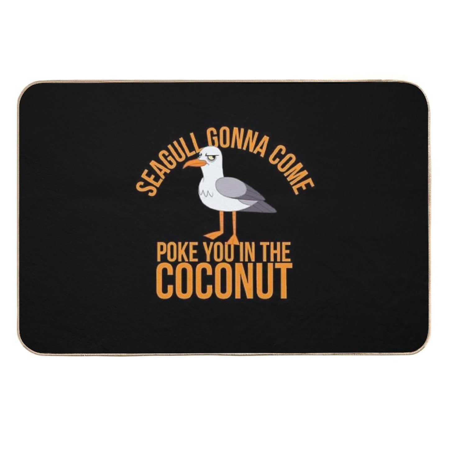 Seagulls Stop It Now  Dirt-Trapping Bath Mat