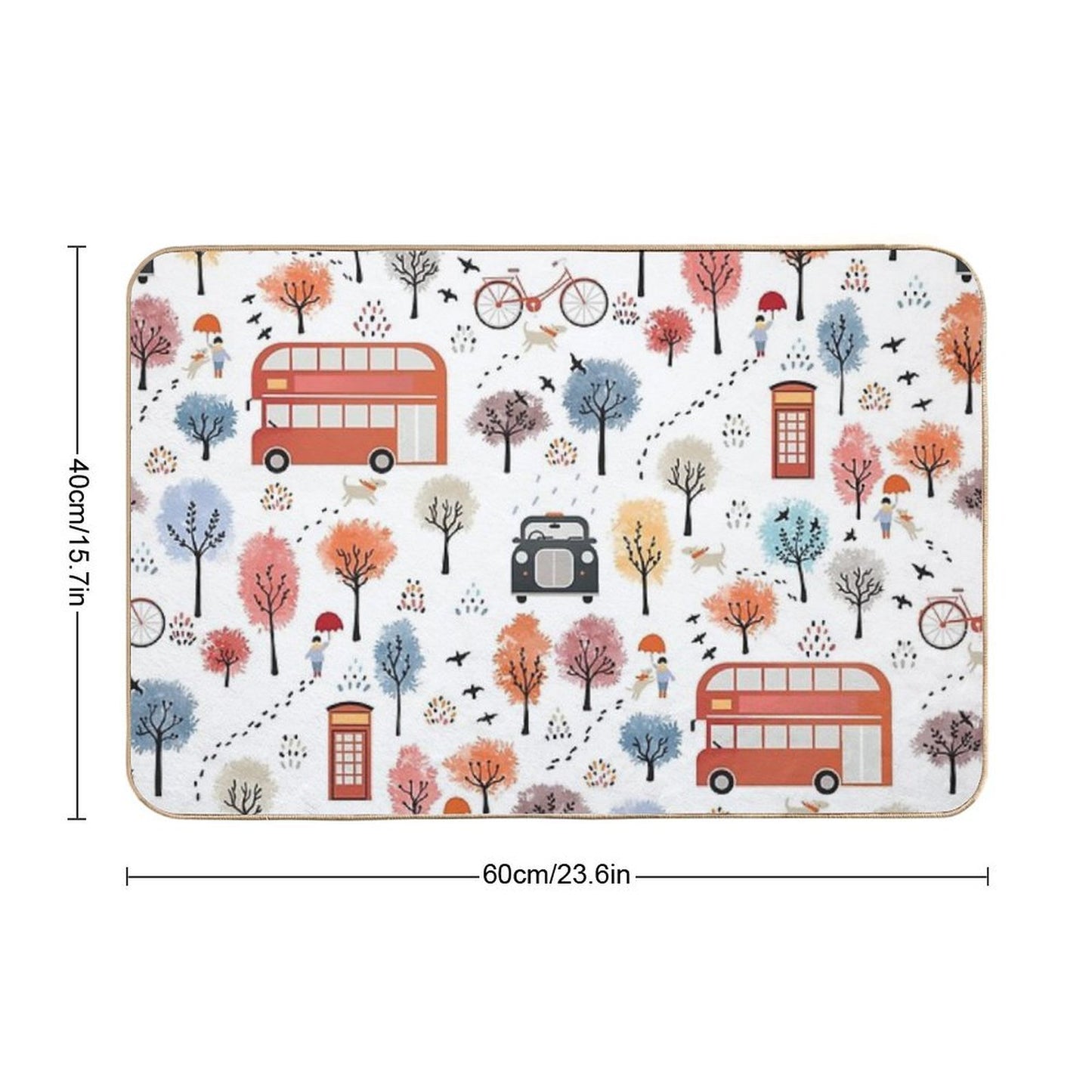 London Transport  High-Traffic Bath Mat