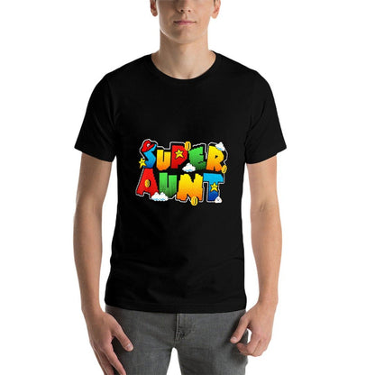 Funny Gamer Family Matching Father Day Gifts Gamer Super Aunt Funny Gamer Gift For Aunt  Soft T-Shirt