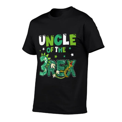 Uncle of The Three Rex Birthday Dinosaur Family Matching  Durable T-Shirt