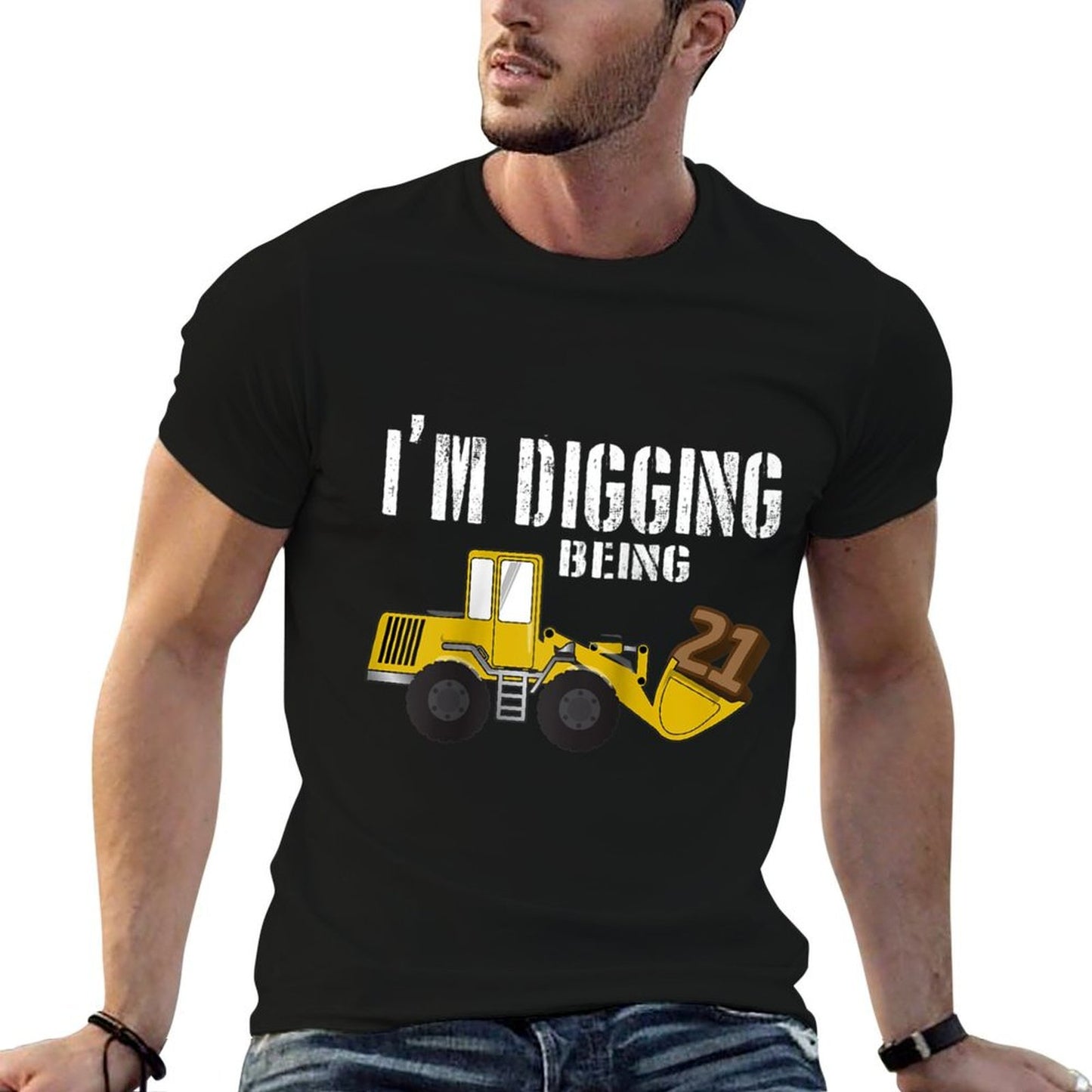 21st Birthday - Construction, 21 Year Old Bday Raglan Baseball  Quick-drying T-Shirt
