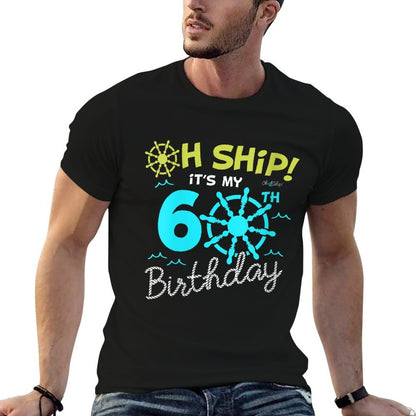 Womens Oh Ship It's My 60th Birthday - I'm 60 Birthday Cruise  Trendy Pattern T-Shirt