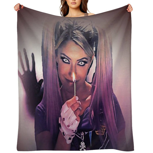 Flaming Pink Vignette Gift-ready Throw Blanket