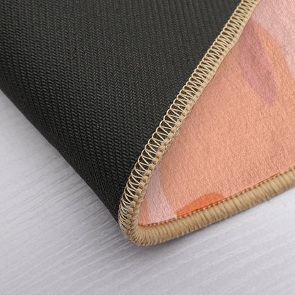 Pink And Orange Splatters  Slip-Resistant Bath Mat