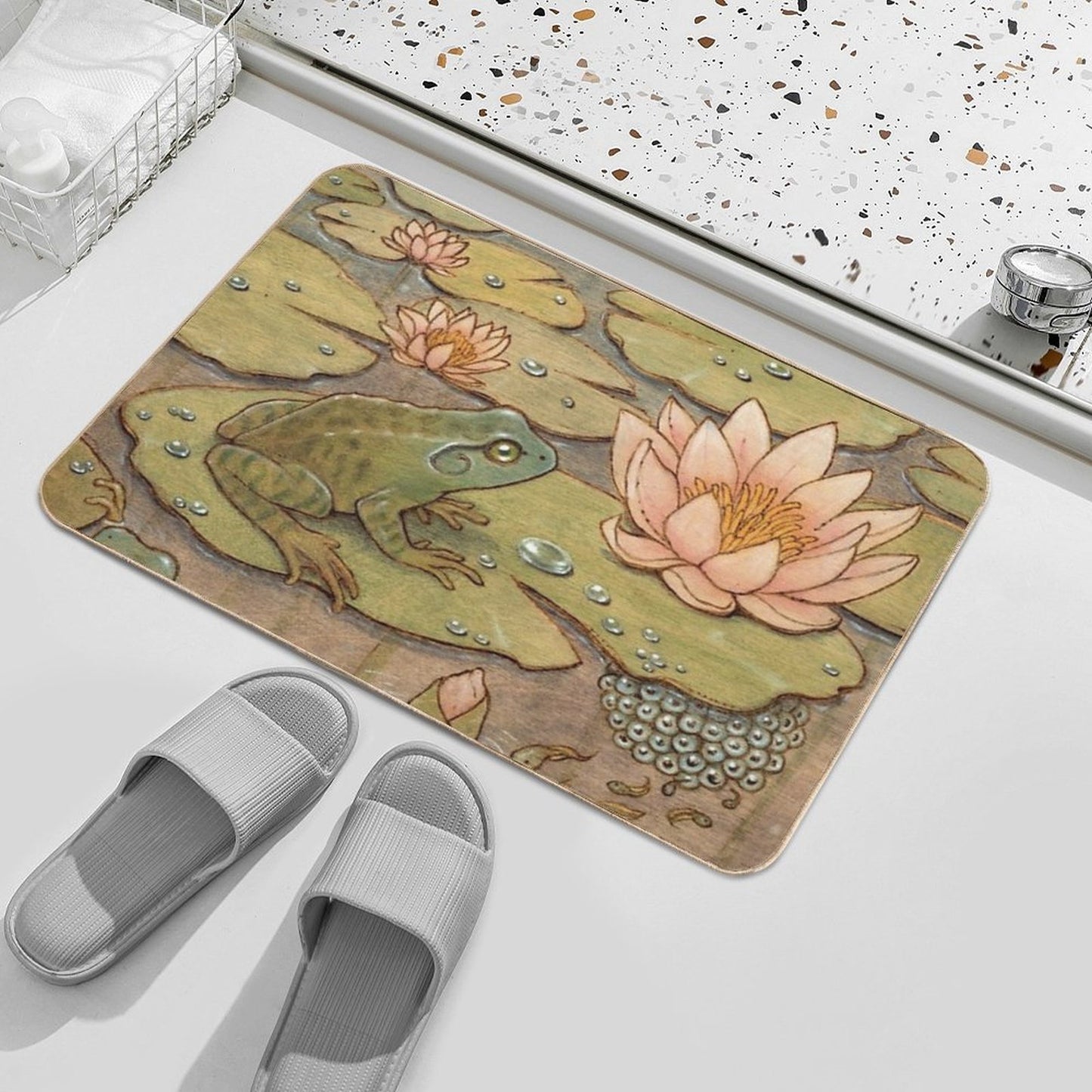 Metamorphosis Frog  Rapid-Drying Bath Mat