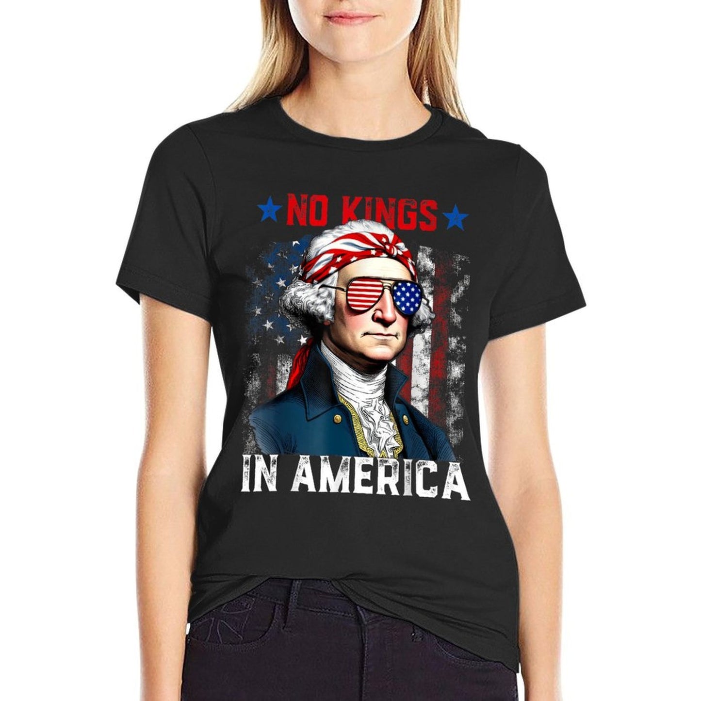 No Kings In America Since 1776 USA 4th Of July  Slim-fit Cut T-Shirt