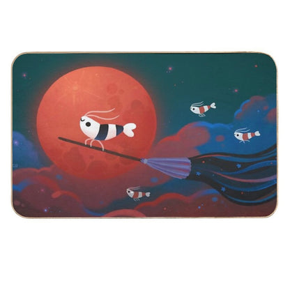 Moonlit Night  Easy Maintenance Bath Mat