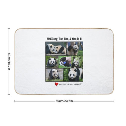 National Zoo Panda Forever in Our Hearts  Odorless Bath Mat