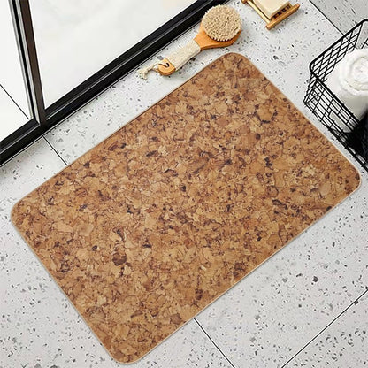 Cork Texture  Odorless Bath Mat
