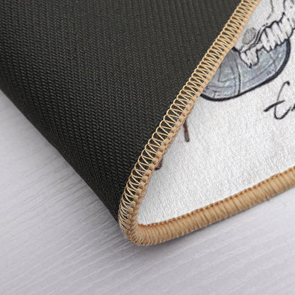 MorbidiTea - Earl Grey with Ram Skull  Dirt-Trapping Bath Mat
