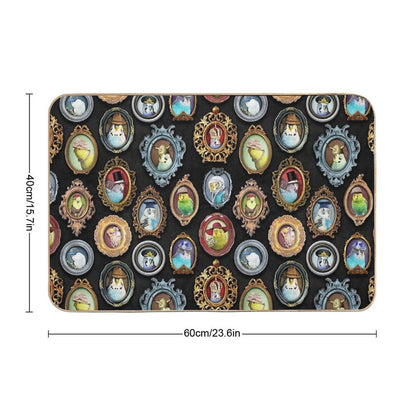 Budgies in Hats  High-Traffic Bath Mat