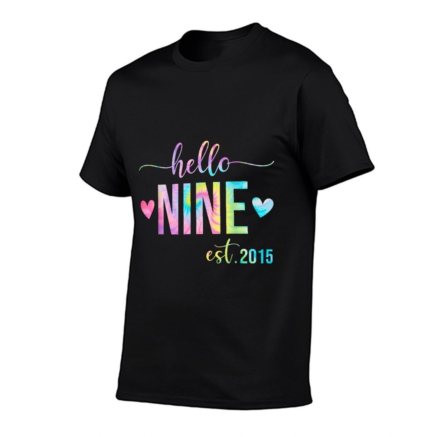 Hello Nine Est 2015 9 Years Old 9th Birthday for Girls Kids  Breathable T-Shirt