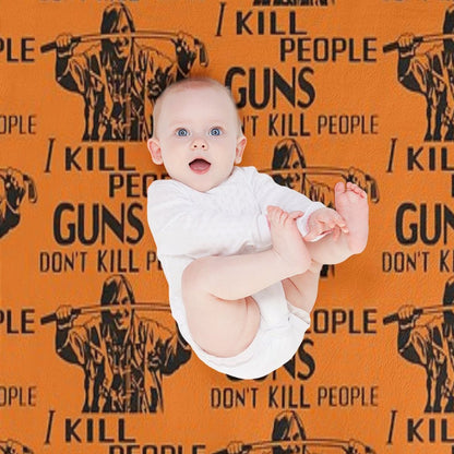 Guns Don't Kill People, I Kill People  Mr. Larson Happy Gilmore Quick-dry Throw Blanket