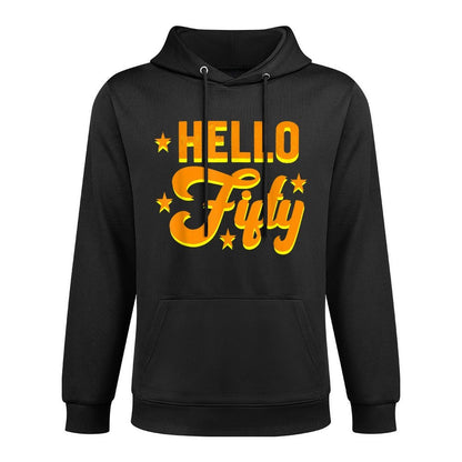 Hello Fifty Happy 50th Birthday 50 Year Old 1969 Machine Washable Hoodie