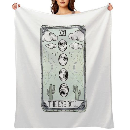 The Eye Roll Sustainable Throw Blanket