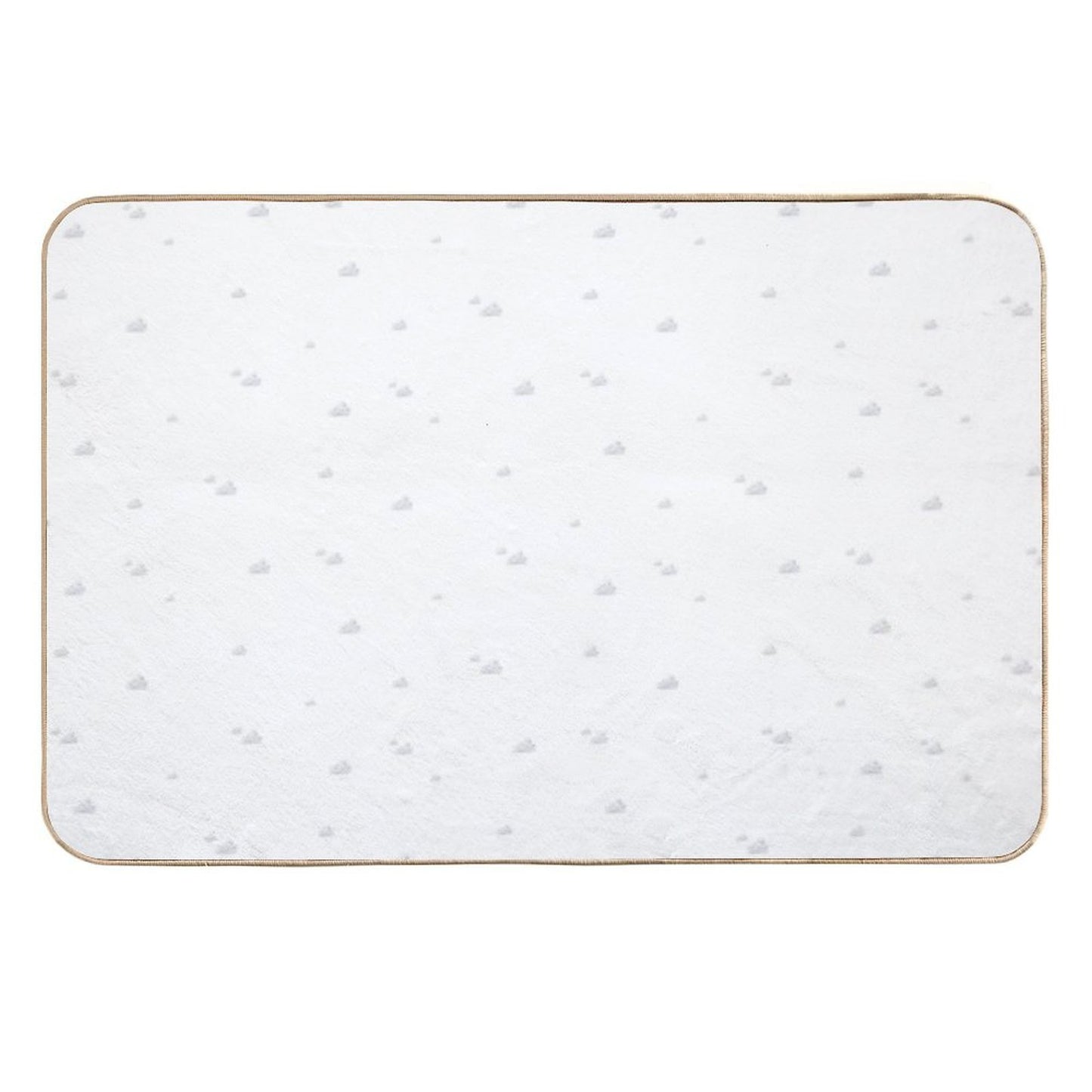 Grey Skies Painterly  Pattern  Eco-Friendly Bath Mat