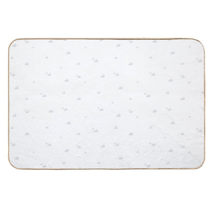 Grey Skies Painterly  Pattern  Eco-Friendly Bath Mat