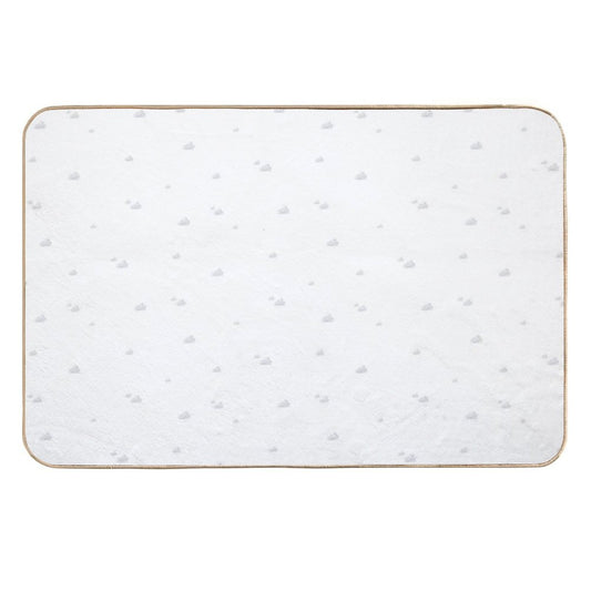 Grey Skies Painterly  Pattern  Eco-Friendly Bath Mat