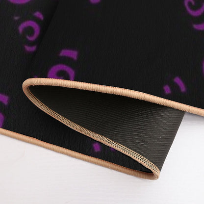 Purple Swirly Star  Versatile Bath Mat