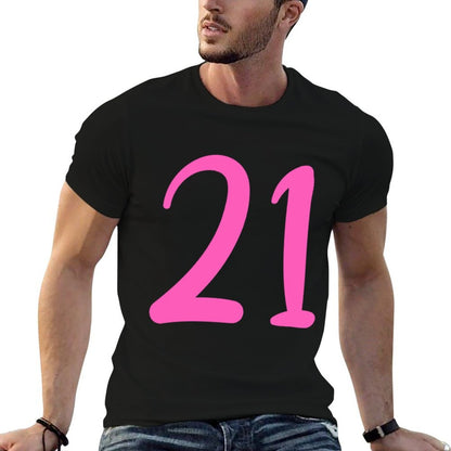 21st Birthday Cheers To 21 Years Pink 21st Birthday Sweatshirt  Classic T-Shirt