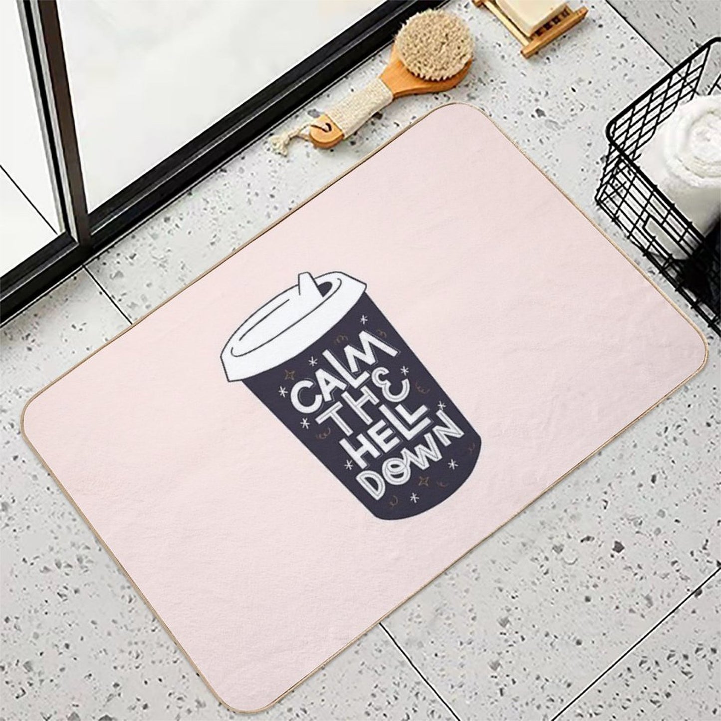 Coffee Dose  Odorless Bath Mat