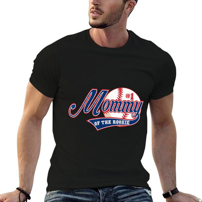 Mommy of Rookie 1st Birthday Baseball Theme Matching Party  Tagless Design T-Shirt