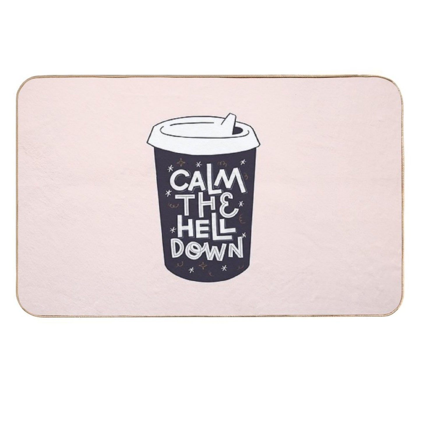 Coffee Dose  Odorless Bath Mat