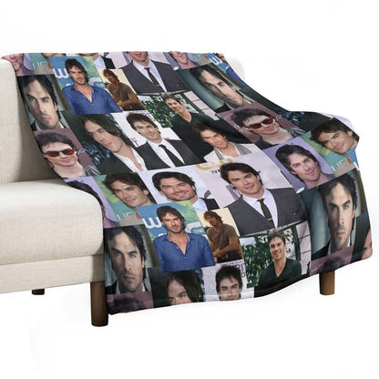 Young Ian Somerhalder Velvety-soft Throw Blanket