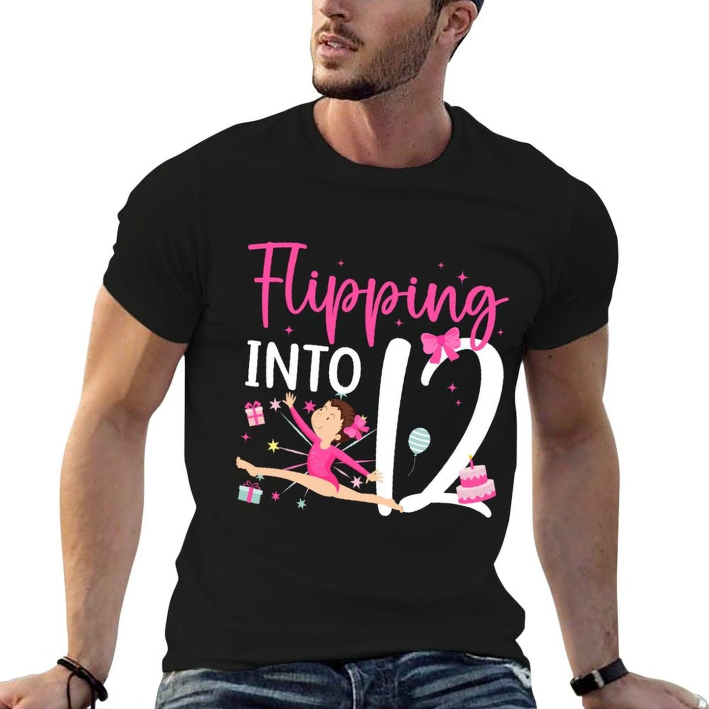 12th Birthday Dance Girl Twelve Year Old Dancer Birthday  Fade-proof Color T-Shirt