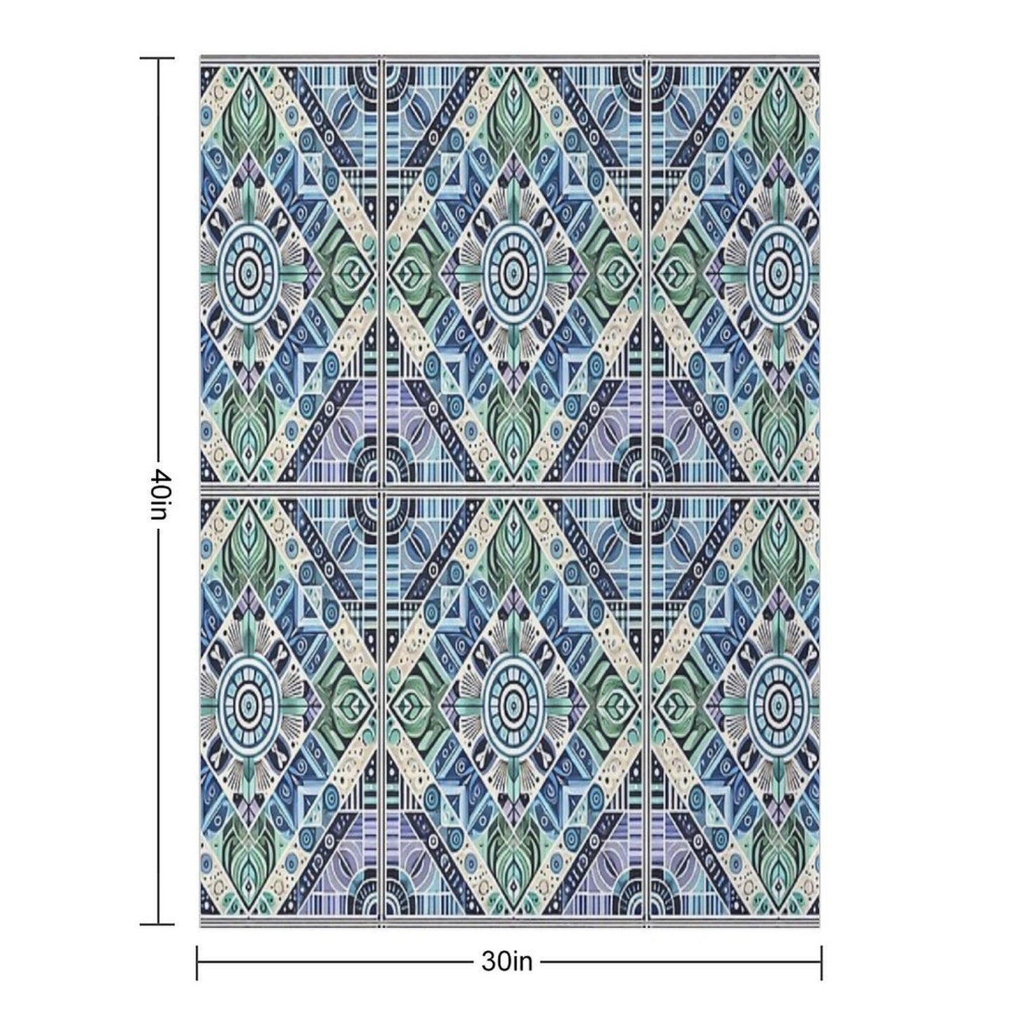 Symmetrical Style Gift-ready Throw Blanket