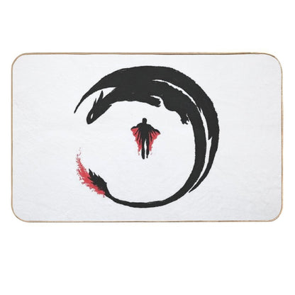 Dragon Rider  Repositionable Bath Mat