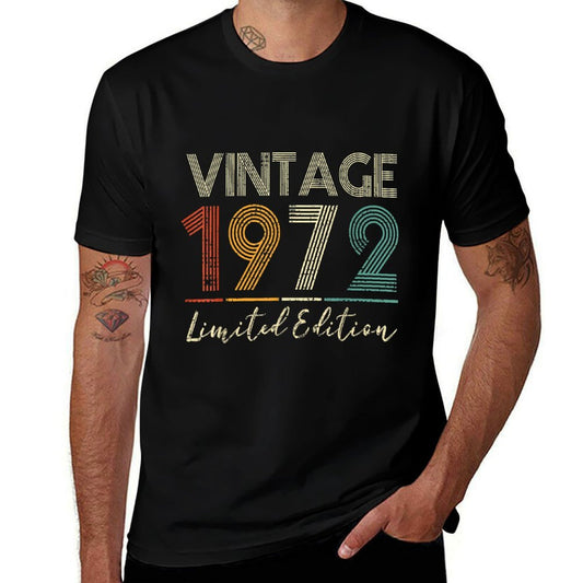 50 Year Old Vintage 1972 Limited Edition 50th Birthday  Cotton T-Shirt