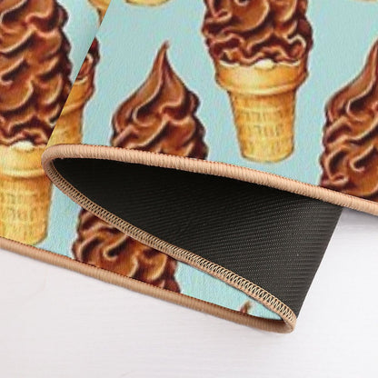 Chocolate Dip Ice Cream Pattern  Anti-Trip Bath Mat