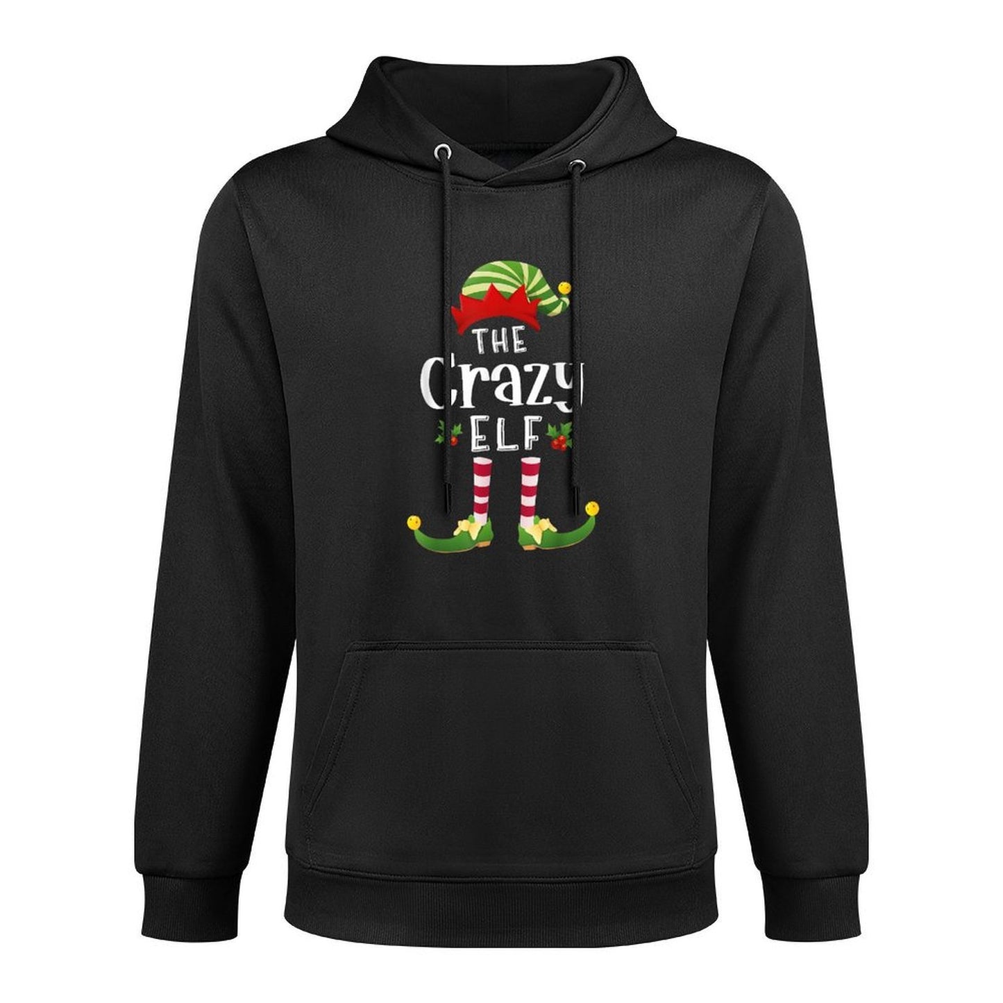 Crazy Christmas Elf Matching Pajama X-Mas Party Casual Wear Hoodie