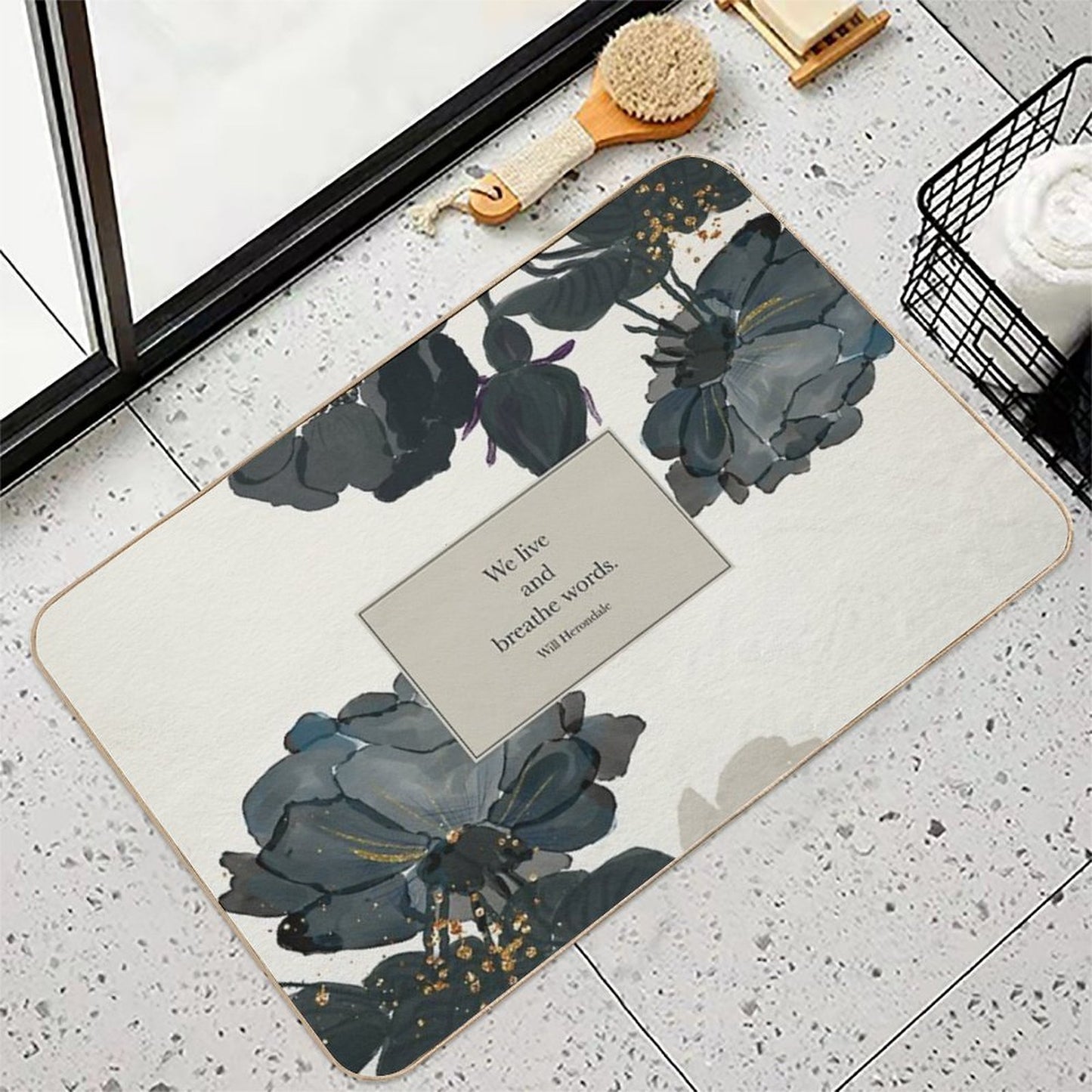 We Live And Breathe Words. - Will Herondale. The Infernal Devices.  Absorbent Bath Mat