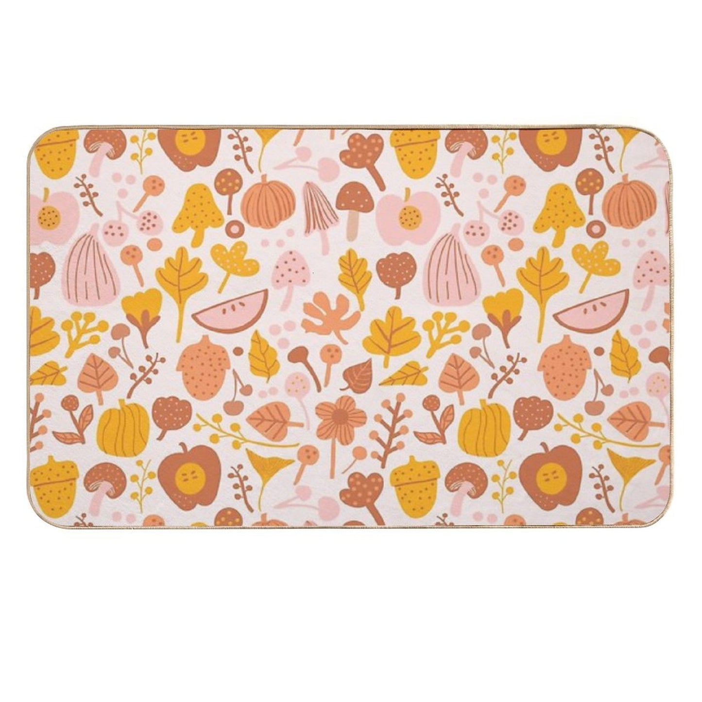 Last Day of Fall November  Stain-Proof Bath Mat