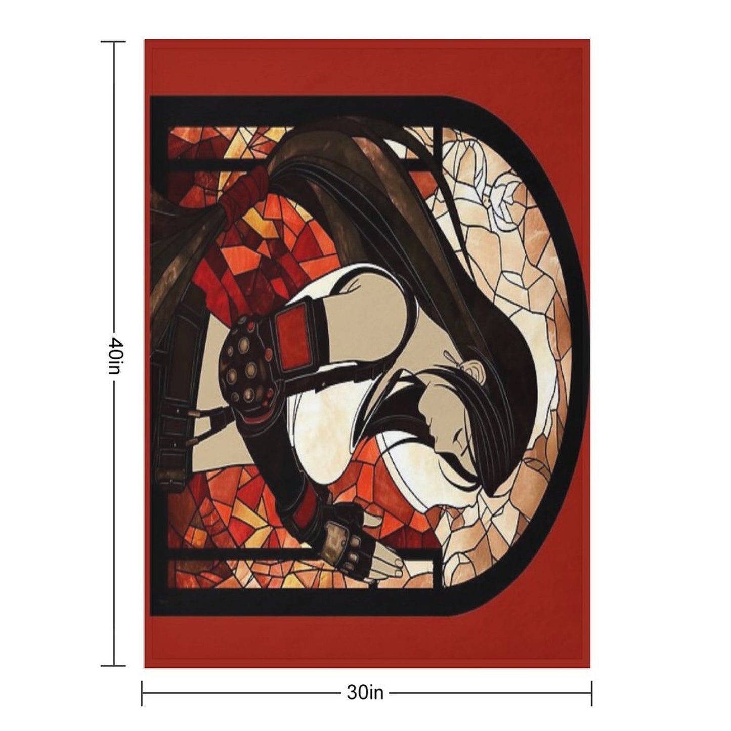 Stained Glass Tifa Comfort Throw Blanket