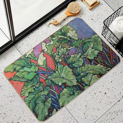 Wild Callas. Oil on Composition Board  Multi-Purpose Bath Mat