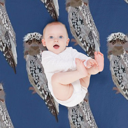 T Is for Tawny Frogmouth ,Frogmouth The Mysterious Nocturnal Bird with A Wide Beak Wrinkle-free Throw Blanket