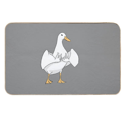 Gang Sign Duck  Easy Maintenance Bath Mat