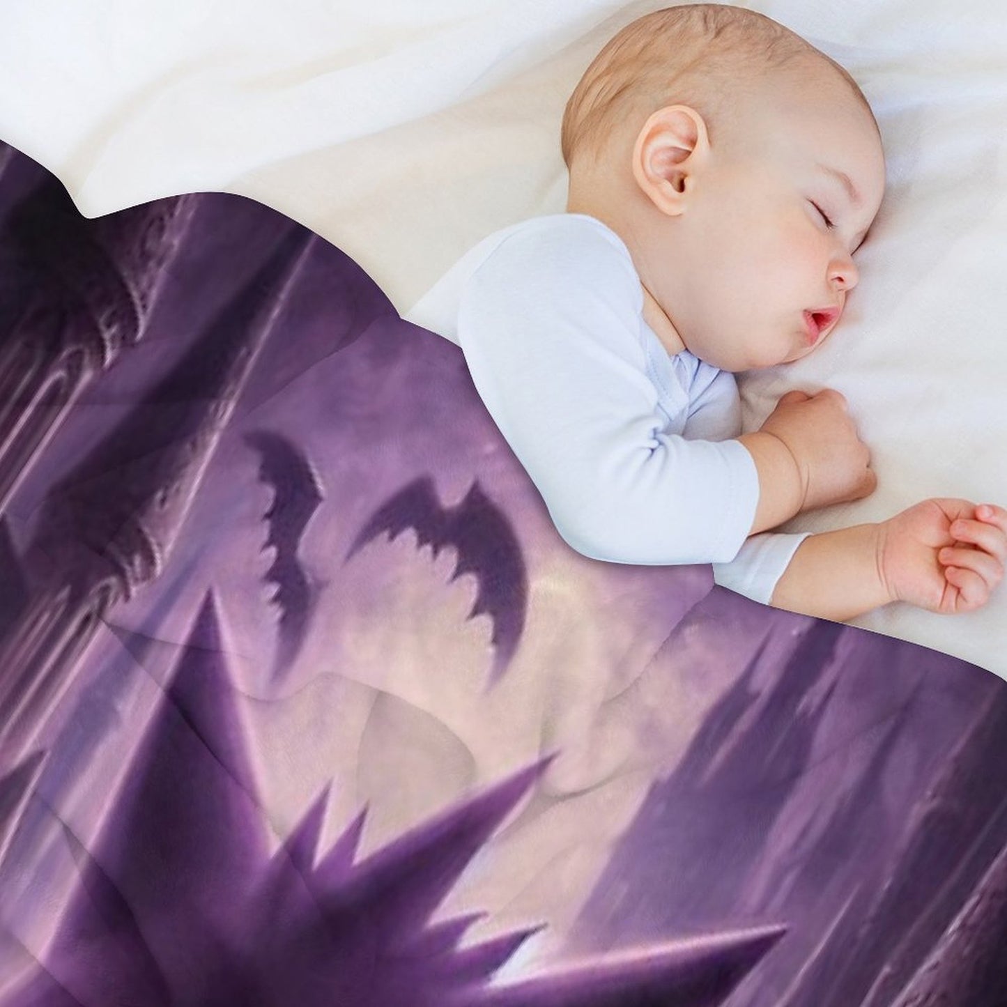 Purple Ghost Multi-functional Throw Blanket