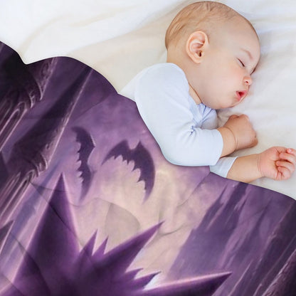 Purple Ghost Multi-functional Throw Blanket