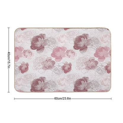 Vintage Rose in Pink Pattern  Versatile Bath Mat