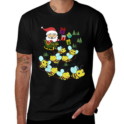 Bee Christmas  Polyester Blend T-Shirt