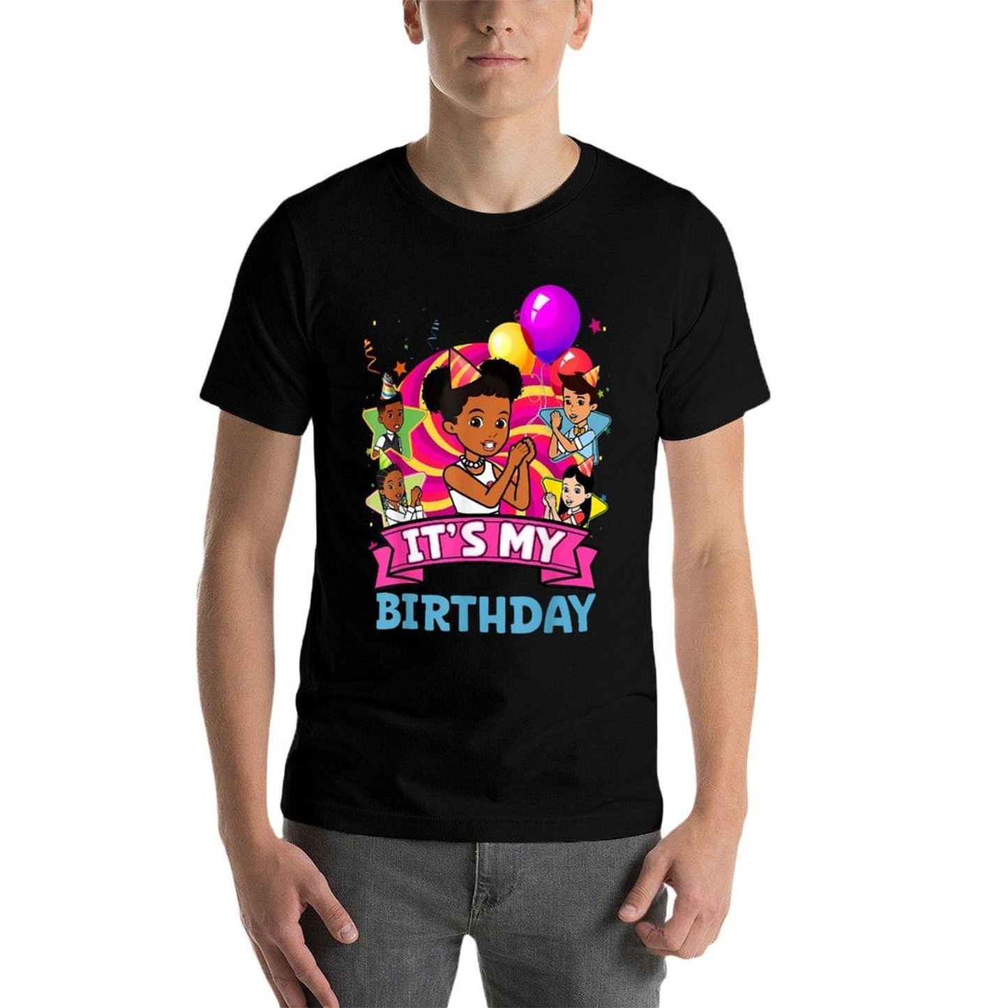 Its My Birthday Girl Party Pink Doll Family Decorations  Slim-fit Cut T-Shirt