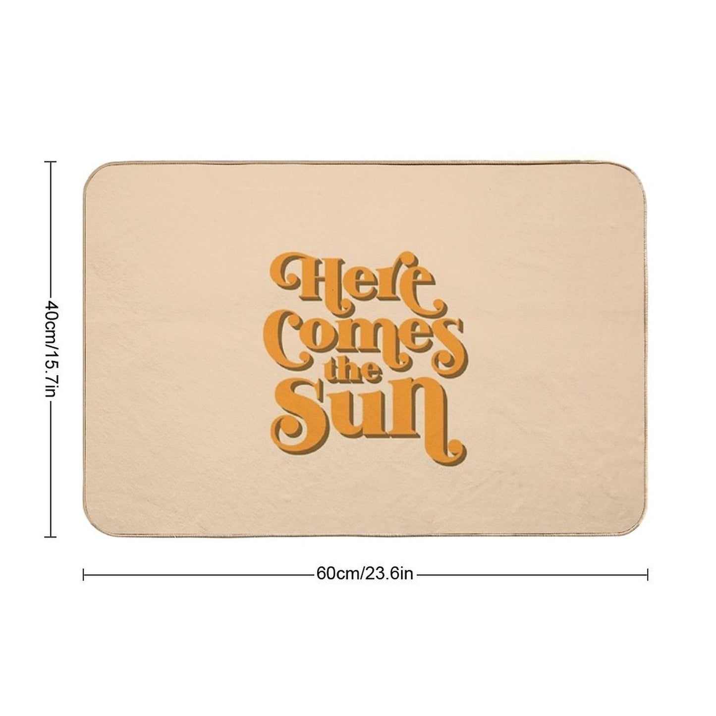 Here Comes The Sun  Long-Lasting Bath Mat