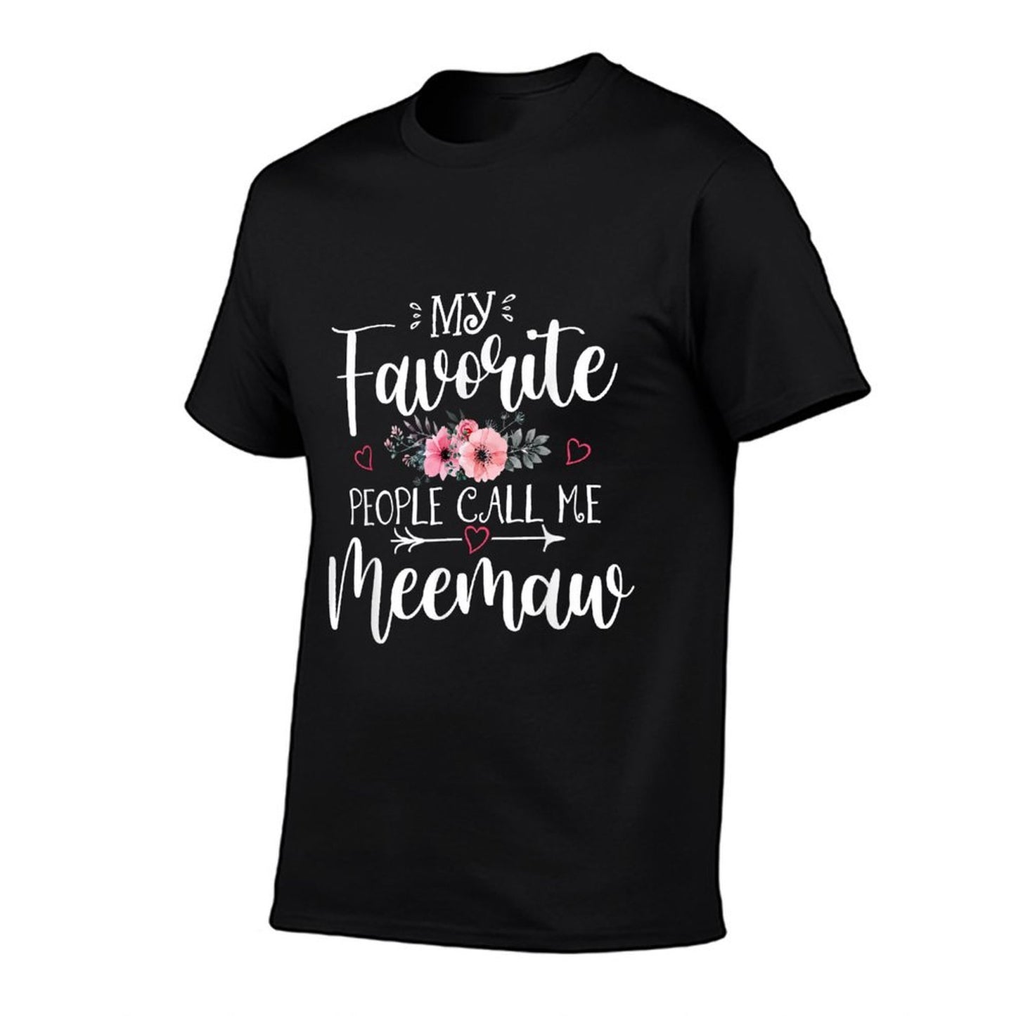 My Favorite People Call Me Meemaw Floral Mother&#39;s Day  Lightweight T-Shirt